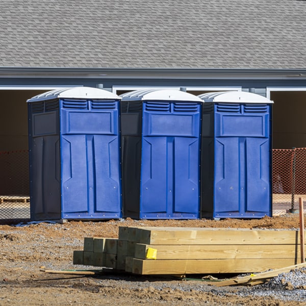 what is the expected delivery and pickup timeframe for the porta potties in Weeksville